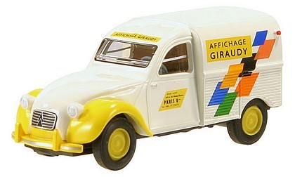 2 CV Citroën camionnette‚ livrée ”AFFICHAGE GIRAUDY”