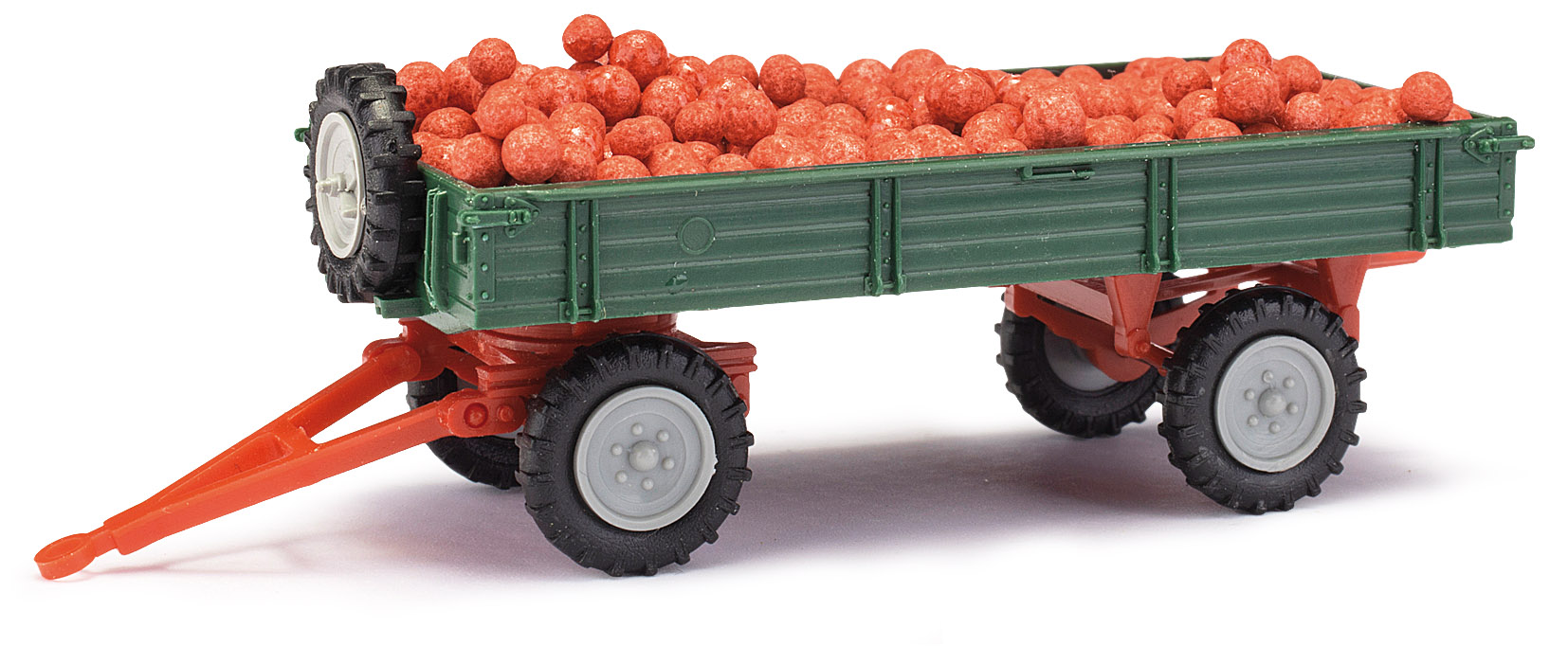Mehlhose‚Remorque agricole sur pneus‚ chargée de pommes