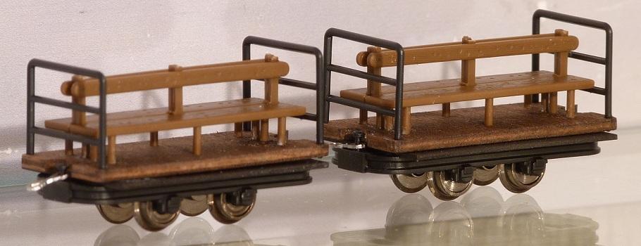 Die Feldbahn voies étroites‚ 2 wagonnets pour transport de personnel