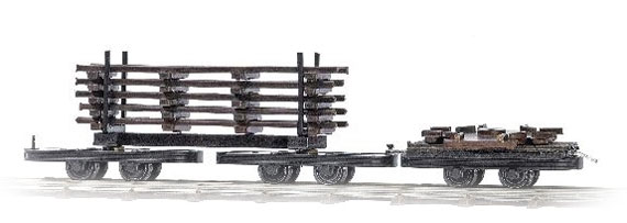 Die Feldbahn voies étroites‚ wagonnets construction de la voie‚ wagonnet pivotant avec 5 rails‚ wagonnet plateforme