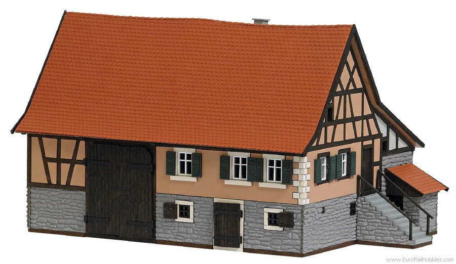 Ferme  colombages en bois vritable en kit 180x110x103mm