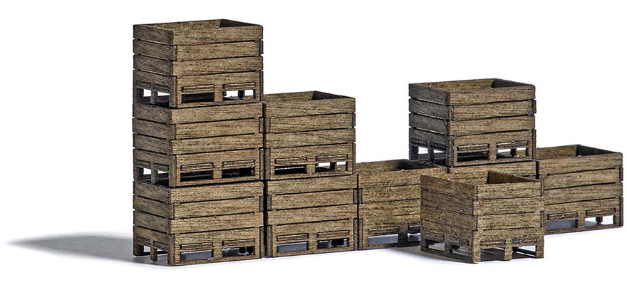 10 caisses en bois véritable pour l’agriculture et l’industrie; en kit