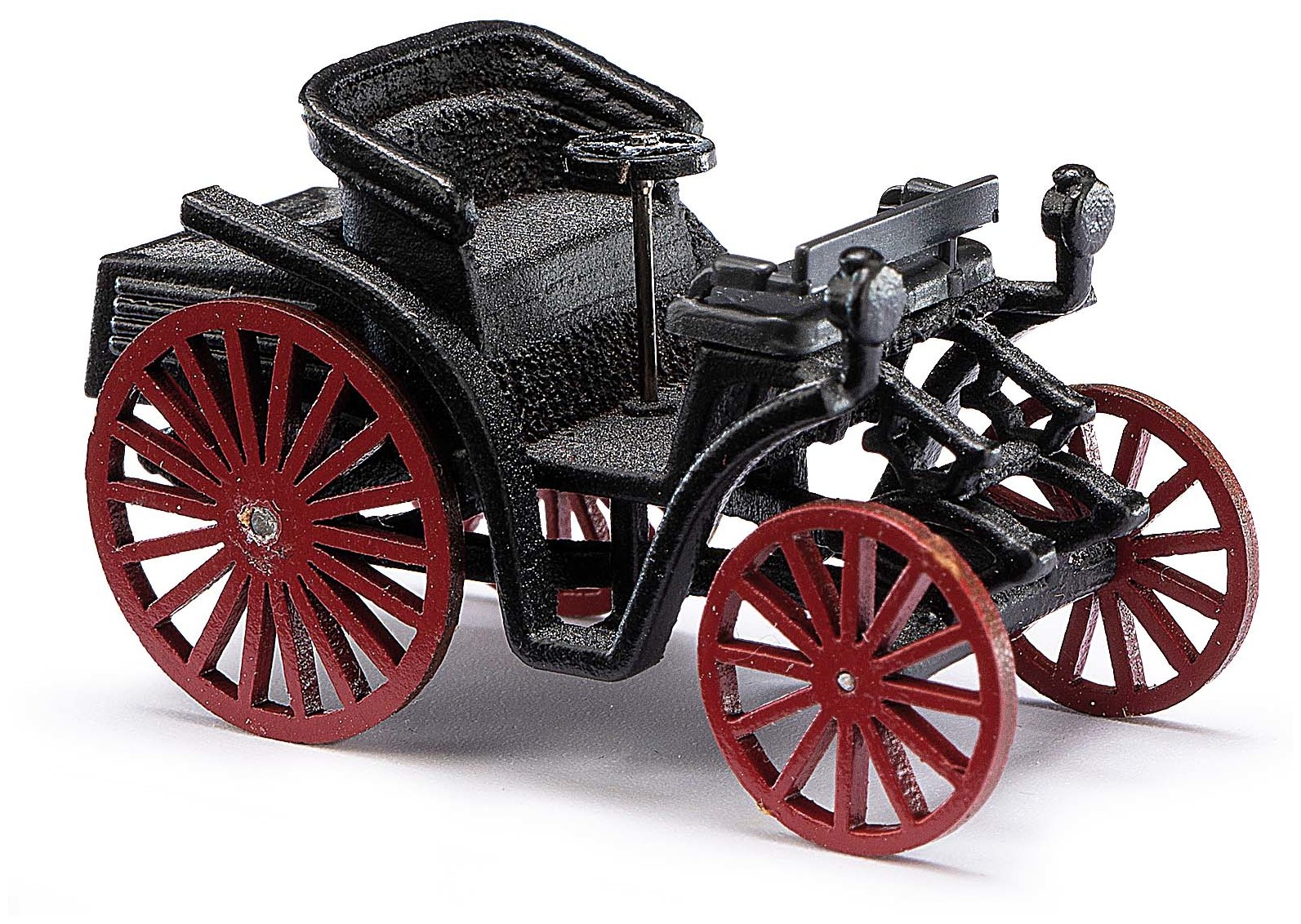 ’’ Daimler Reitwagen ’’1885‚ ancêtre de la mobylette‚ avec conducteur‚ époque 1