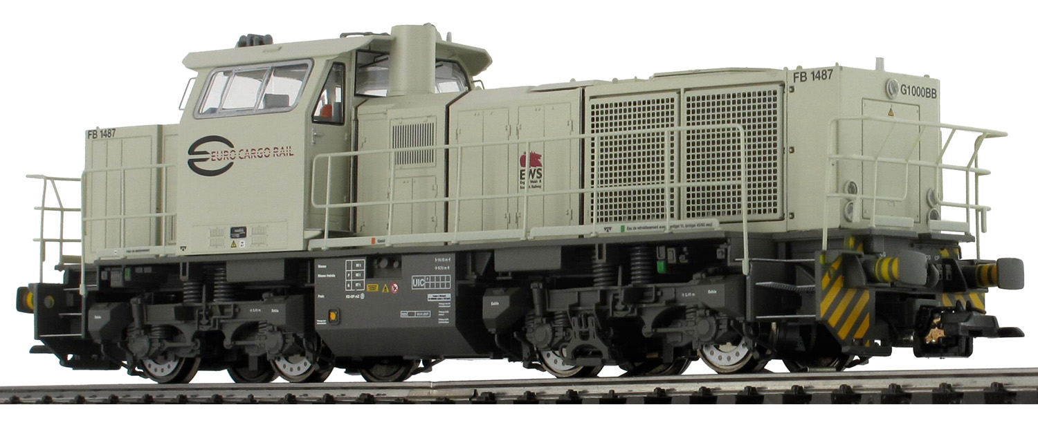 Locomotive Diesel Vossloh G1000 livre grise ECR digital sound DCC et AC Motorola