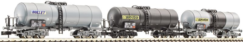 Coffret 3 wagons citernes SNCF (1 Millet 2 Simotra) ep.IV nouv. 2010