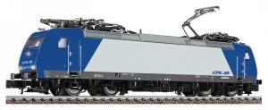 Locomotive électrique CFL‚ livrée bleu et argent type 185‚interface digitale‚chassis métal etc