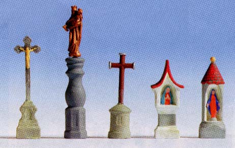 Calvaires croix crucifix statues avec socle 6 pices