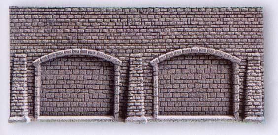 Mur avec arcades‚ avec mousse de polyuréthane‚ 13 x 7cm