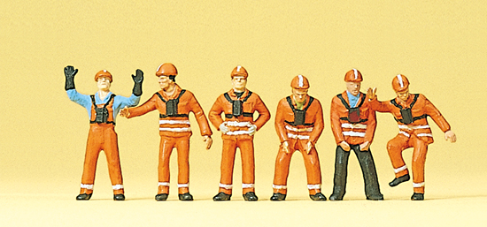 Personnel de gare de triage coffret de 6 figurines