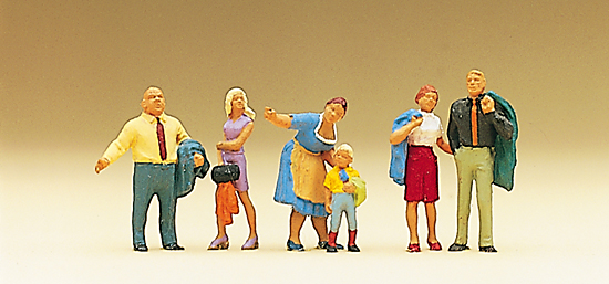 La famille Dupont en visite‚ en voyage‚ coffret de 6 figurines