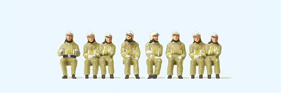 8 sapeurs pompiers‚ uniforme belge