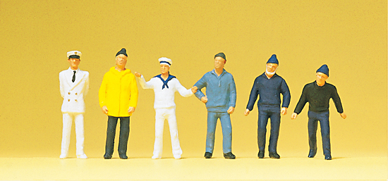 6 marins divers uniformes et tenues