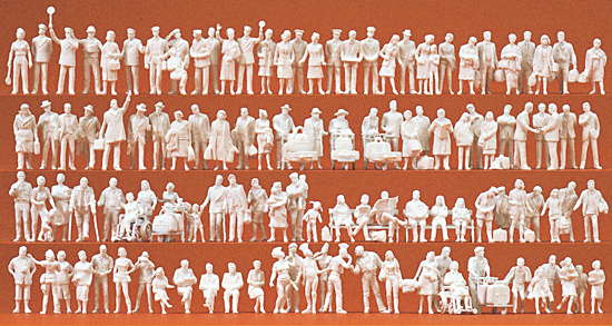 120 figurines  peindreThme  A la Gare  avec accessoires