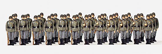 36 figurines ( en gris)  peindre  arme allemande 1939 /45