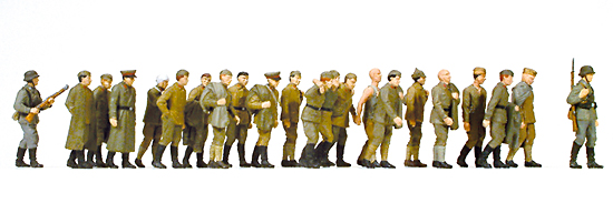 22 figurines  peindre  prisonniers de guerre Russe
