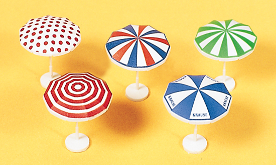 5 parasols en kit