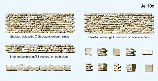 50 pices de murs en pierres de taille
