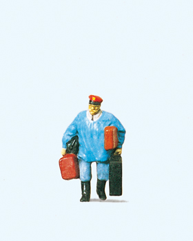 Porteur avec sacs et valises