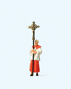 Servant de messe portant une croix  notamment pour une procession