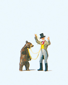 Dompteur d’ours avec un ours