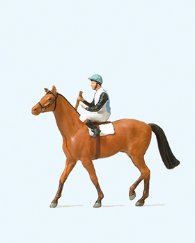 Jockey sur un cheval de course