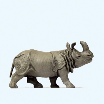 Rhinocéros Indien‚ tête levée