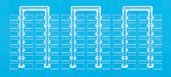 84 socles transparents 10 x 7 mm