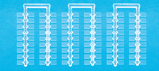 108 socles transparents 7 x 5 mm