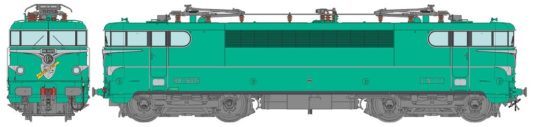 Locomotive lectrique SNCF BB 16015 sortie dusine Flche dOr La Chapelle p.III DCinterface digitale