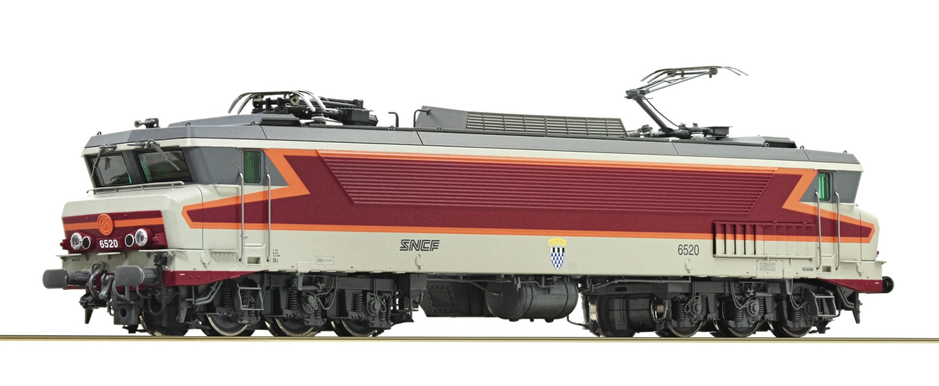 Locomotive électrique CC6520 livrée TEE‚ SNCF‚ép. IV‚ DCC son
