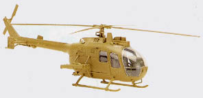 Hlicoptre type  Bo 105  coloris  sable  gamme Minitanks en kit