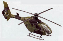 Hlicoptre camoufl type  Eurocopter EC 135  gamme Minitanks